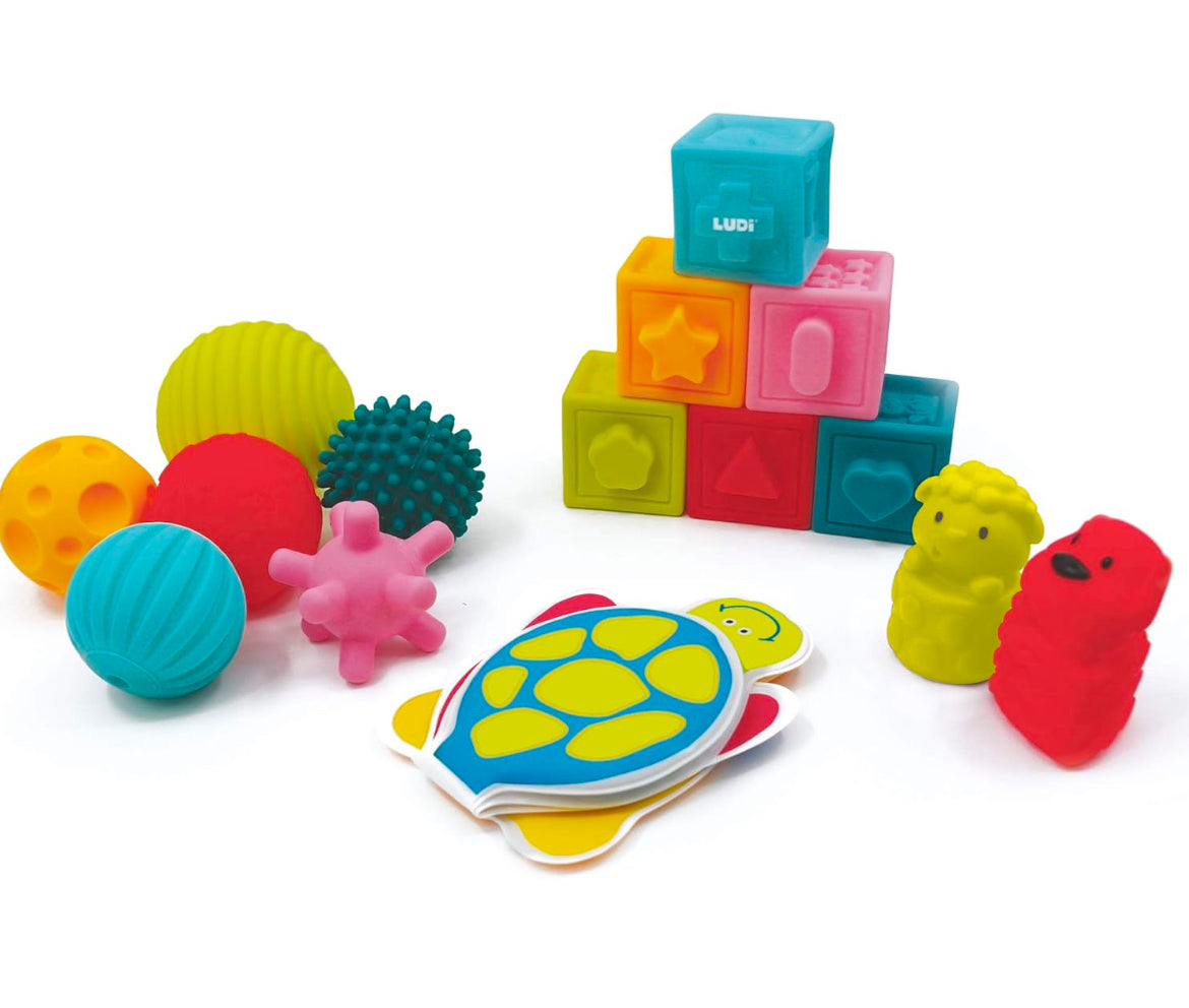 Ludi coffret éveil livre cubes et balles - Ludi - Coffret de Manipulation - Babyboss.ma