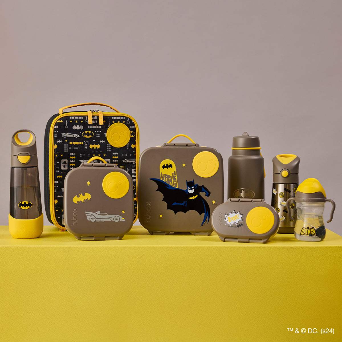 Gamme b.box Batman : sac isotherme, lunchbox, snackbox et gourdes, autres modèles que la mini lunchbox