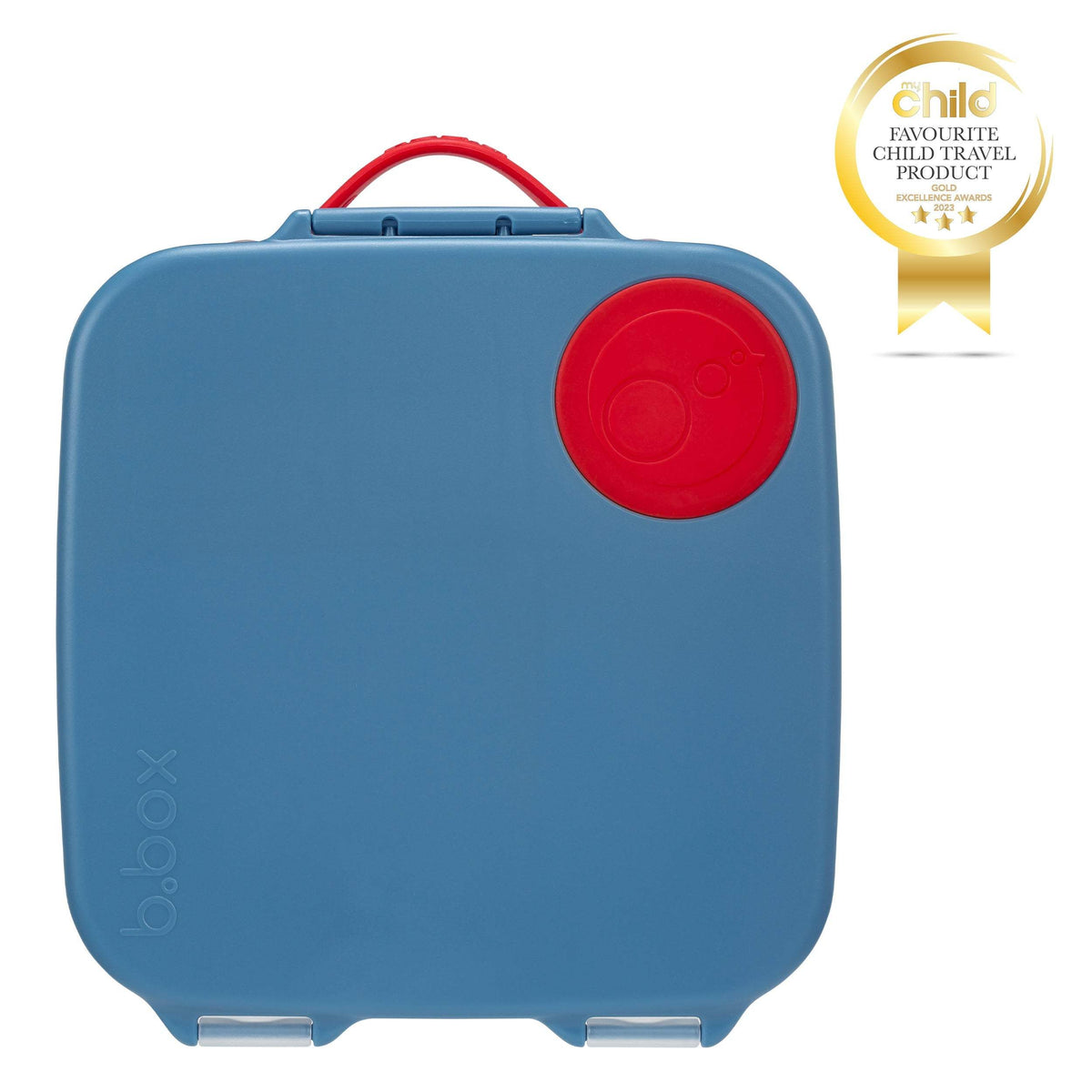 b.box Lunchbox 2 L Blue Blaze, boîte repas bleue à bouton et poignée rouges – Babyboss.ma