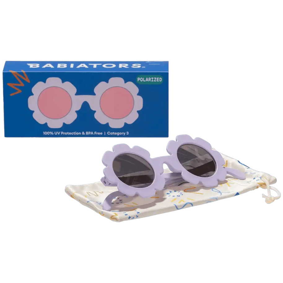 Lunettes de Soleil Babiators - Irresistible Iris Flower | Lavender Polarized Mirrored Lenses - Babiators Sunglasses - Sunglasses - Babyboss.ma