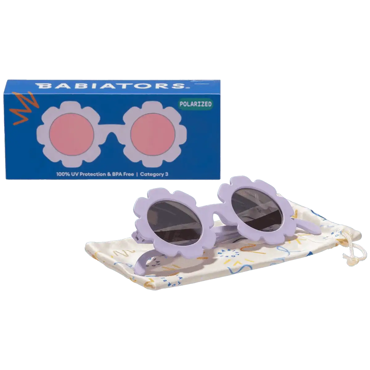 Lunettes de Soleil Babiators - Irresistible Iris Flower | Lavender Polarized Mirrored Lenses - Babiators Sunglasses - Sunglasses - Babyboss.ma