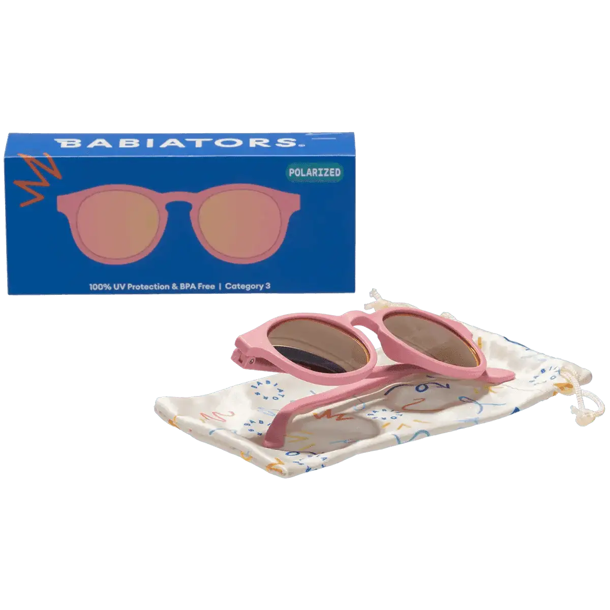 Lunettes de Soleil Babiators - Pink Polarized Mirrored Lens - Babiators Sunglasses - Sunglasses - Babyboss.ma