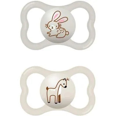 MAM Air Sucette en set de 2, en silicone Skinsoft avec étui porte-tétine, 6+mois - Babyboss.ma - MAM - pour bébé maroc