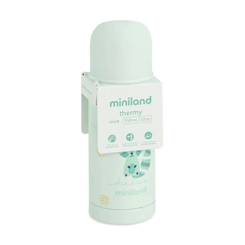 Miniland thermos 350ml mint - Babyboss.ma - Miniland - pour bébé maroc