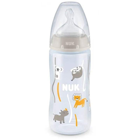 Nuk Biberon first choice 300ml tétine en silicone 0-6 mois - Beige - NUK - pour bébé Maroc -www.babyboss.ma