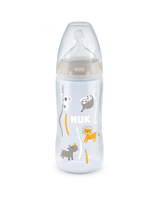 Nuk Biberon first choice 300ml tétine en silicone 0-6 mois - Beige - NUK - pour bébé maroc