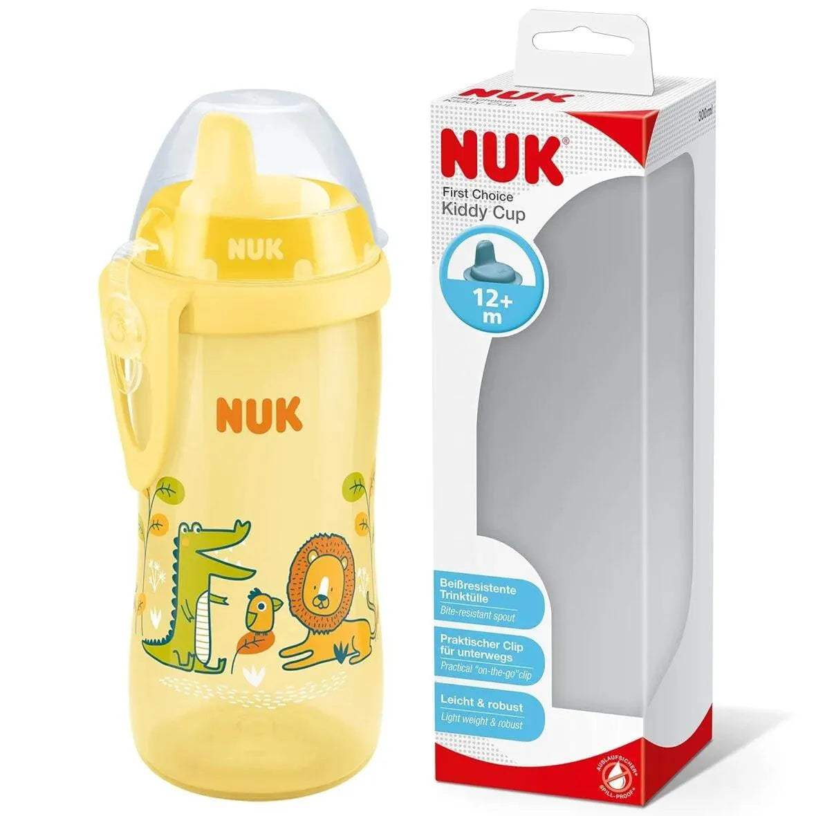 Nuk Kiddy Cup 300ml 12m+ Jaune - NUK - pour bébé Maroc -www.babyboss.ma