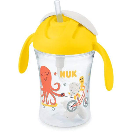 NUK Motion Cup 230ml avec paille souple jaune - NUK - pour bébé Maroc -www.babyboss.ma