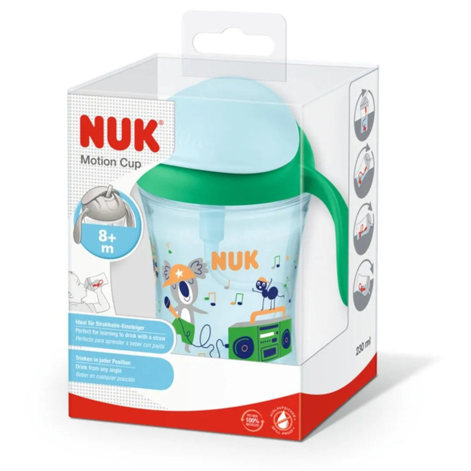 NUK Motion Cup 230ml avec paille souple vert - Babyboss.ma - NUK - pour bébé maroc