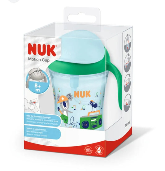 NUK Motion Cup 230ml avec paille souple vert - Babyboss.ma - NUK - pour bébé maroc