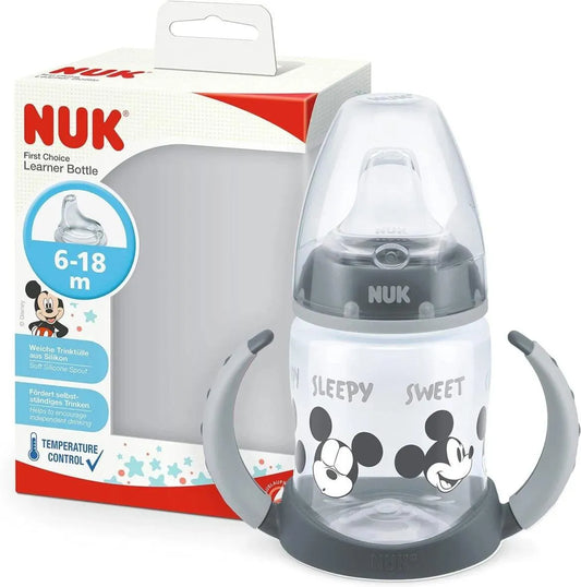 Nuk Tasse d’apprentissage Mickey 6-18mois 150ml Gris - Babyboss.ma - NUK - pour bébé maroc