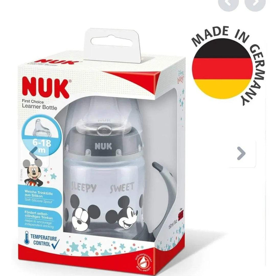 Nuk Tasse d’apprentissage Mickey 6-18mois 150ml Gris - NUK - pour bébé Maroc -www.babyboss.ma