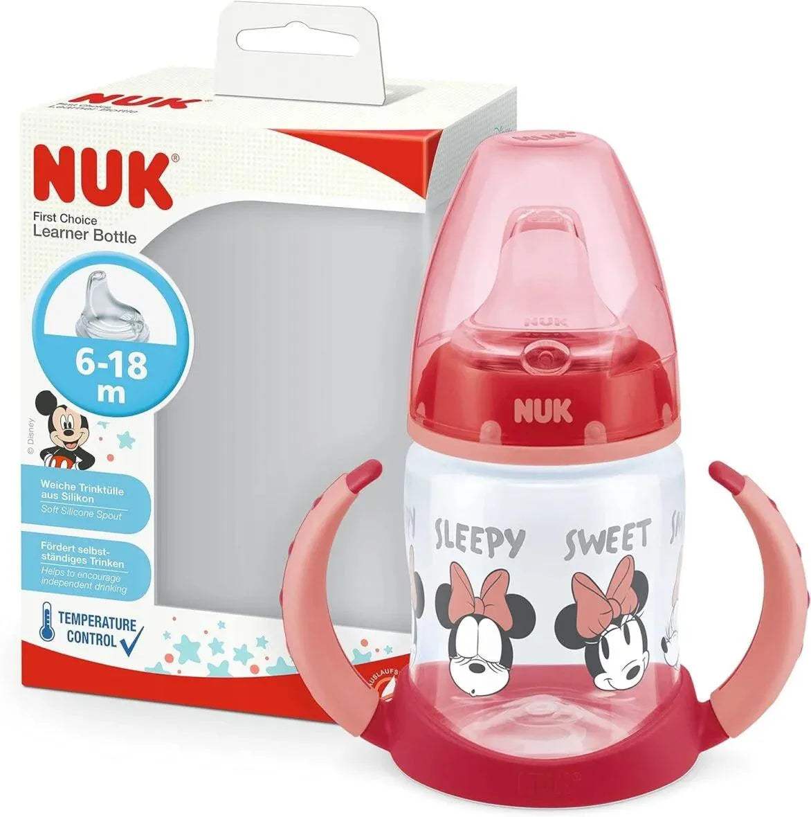 Nuk Tasse d’apprentissage minnie 6-18mois 150ml rouge - NUK - pour bébé Maroc -www.babyboss.ma