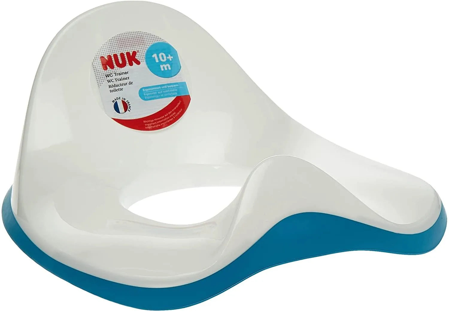 NUK WC Trainer réducteur de toilette pour enfant, de forme ergonomique, sûr et confortable, avec protection contre les éclaboussures - BLEU - Babyboss.ma - NUK - pour bébé maroc