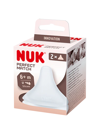 Tètine NUK Perfect Match en silicone souple 2 pièces
