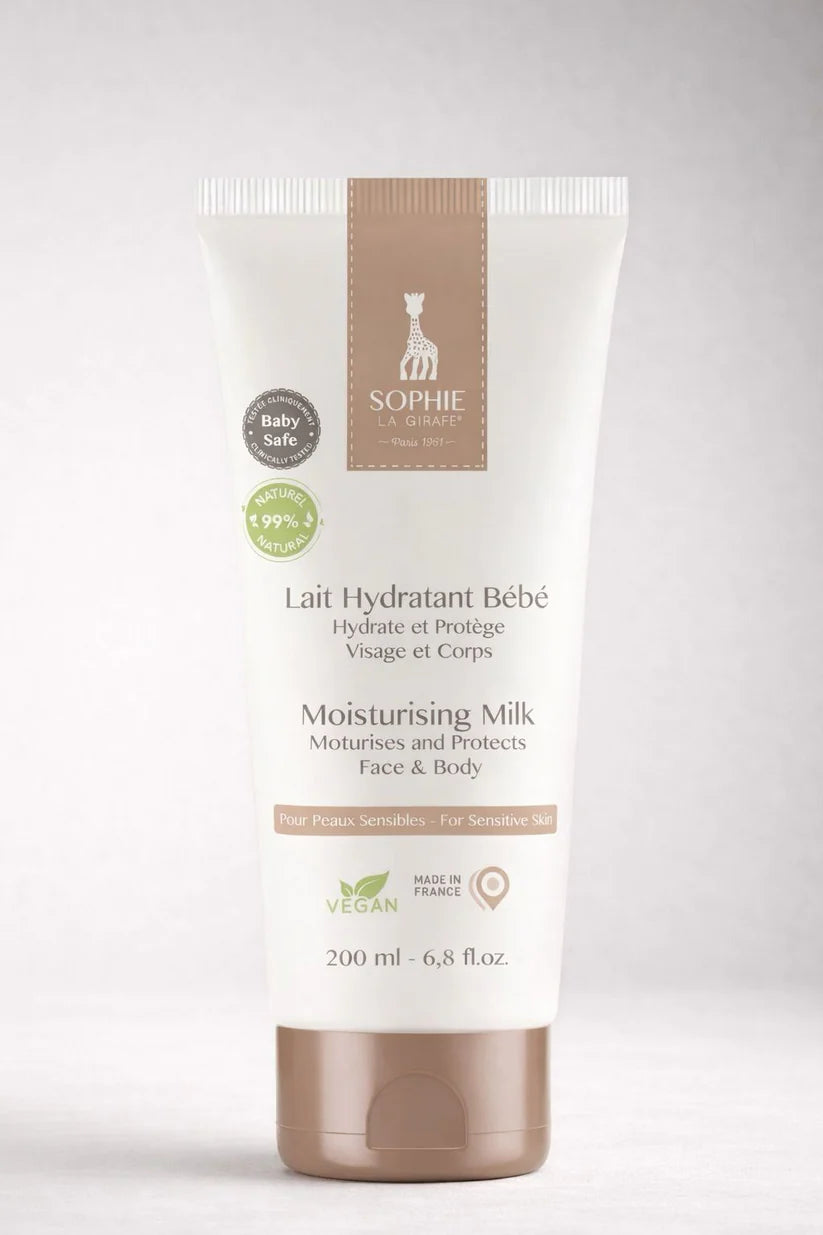 Lait hydratant bébé Sophie la Girafe aloe vera et amande douce