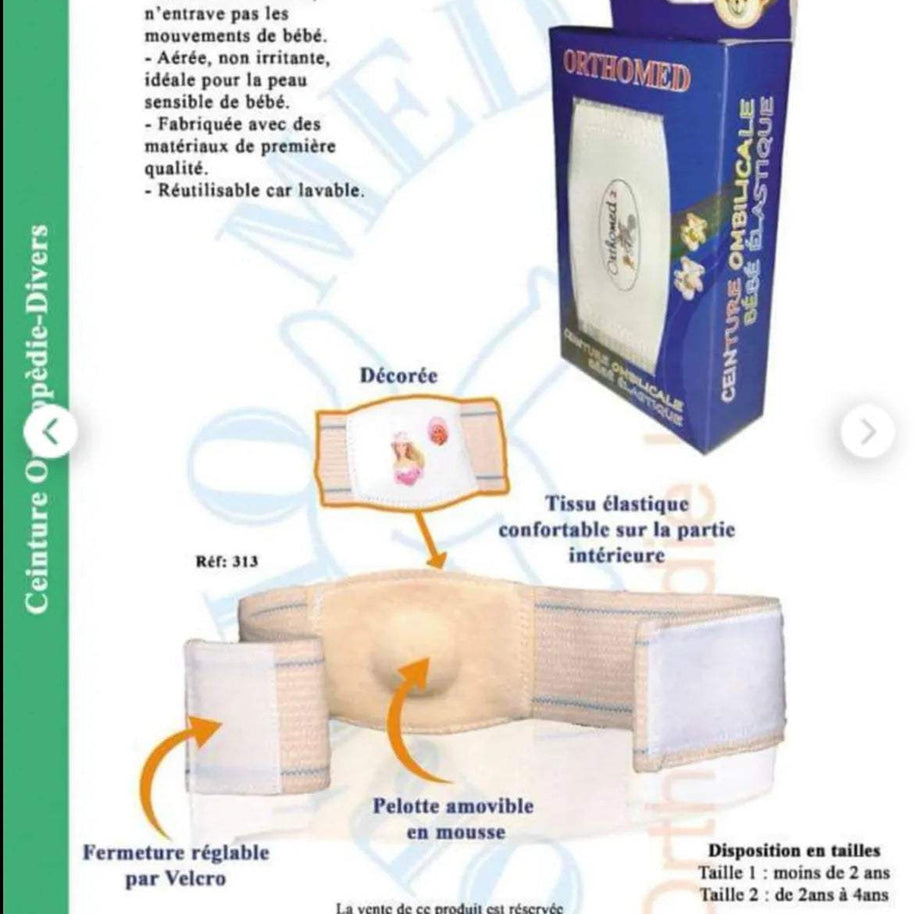 ORTHOMED - Ceinture Ombilicale - Bodyfine - pour bébé Maroc -www.babyboss.ma
