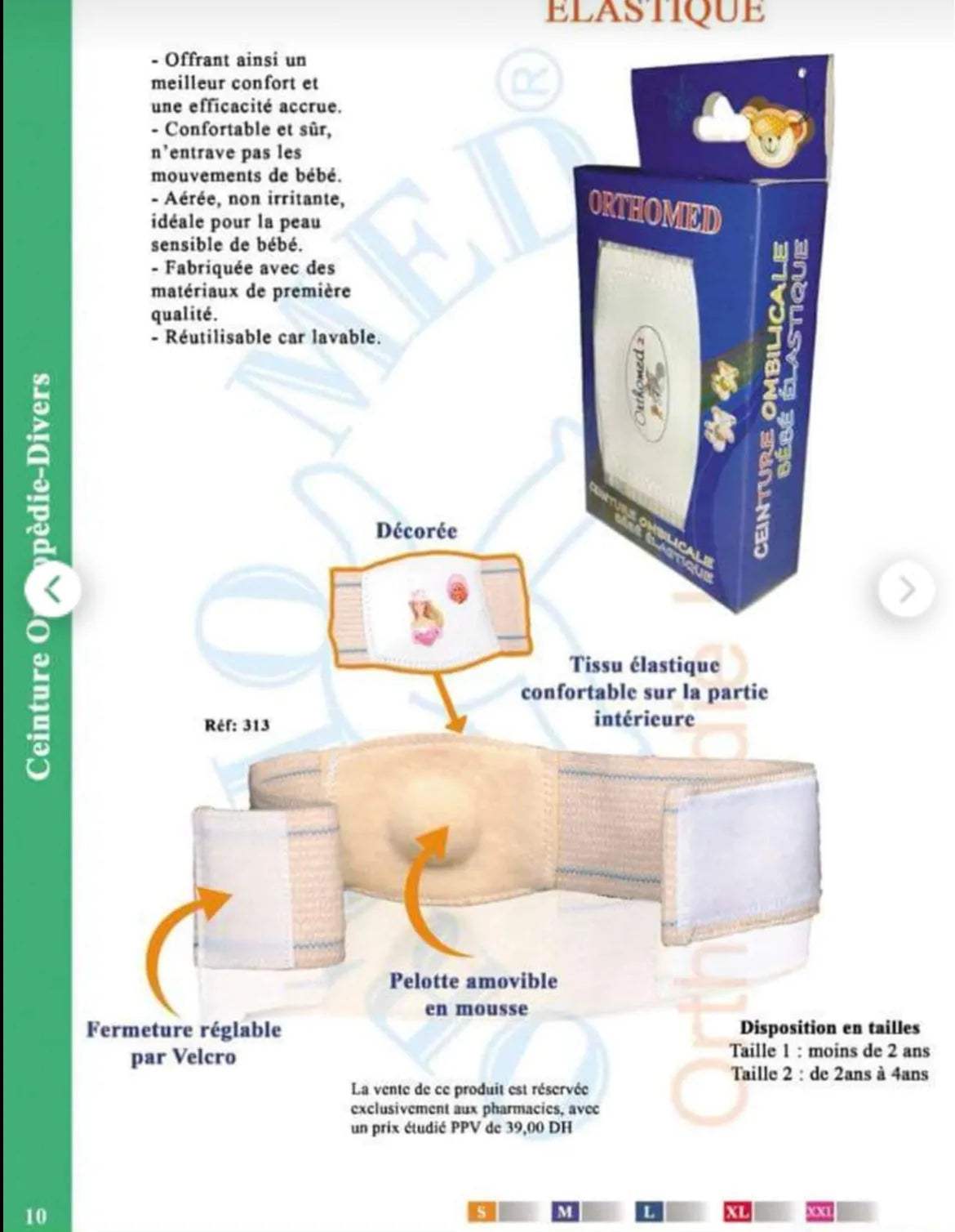 ORTHOMED - Ceinture Ombilicale - Bodyfine - pour bébé Maroc -www.babyboss.ma