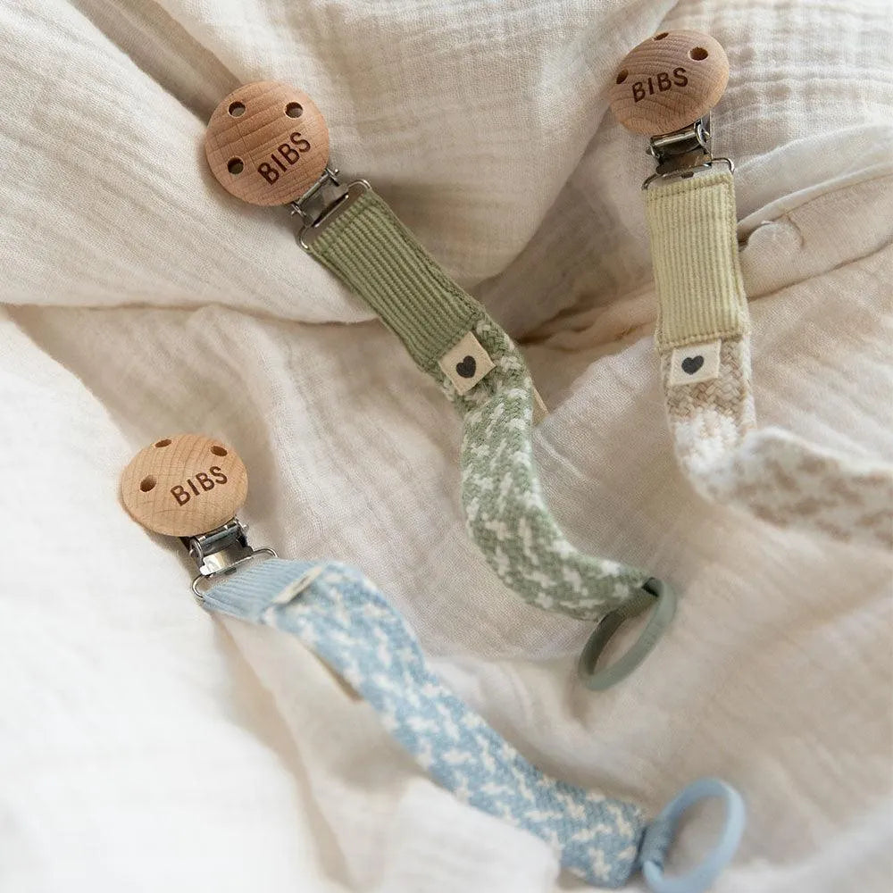 Pacifier Clip - Sage/Ivory - BIBS - pour bébé maroc