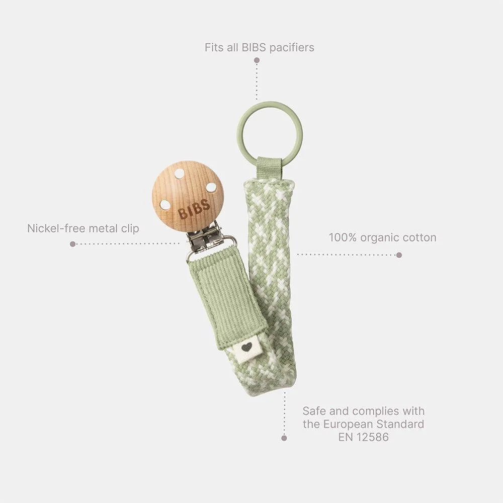 Pacifier Clip - Sage/Ivory - BIBS - pour bébé maroc