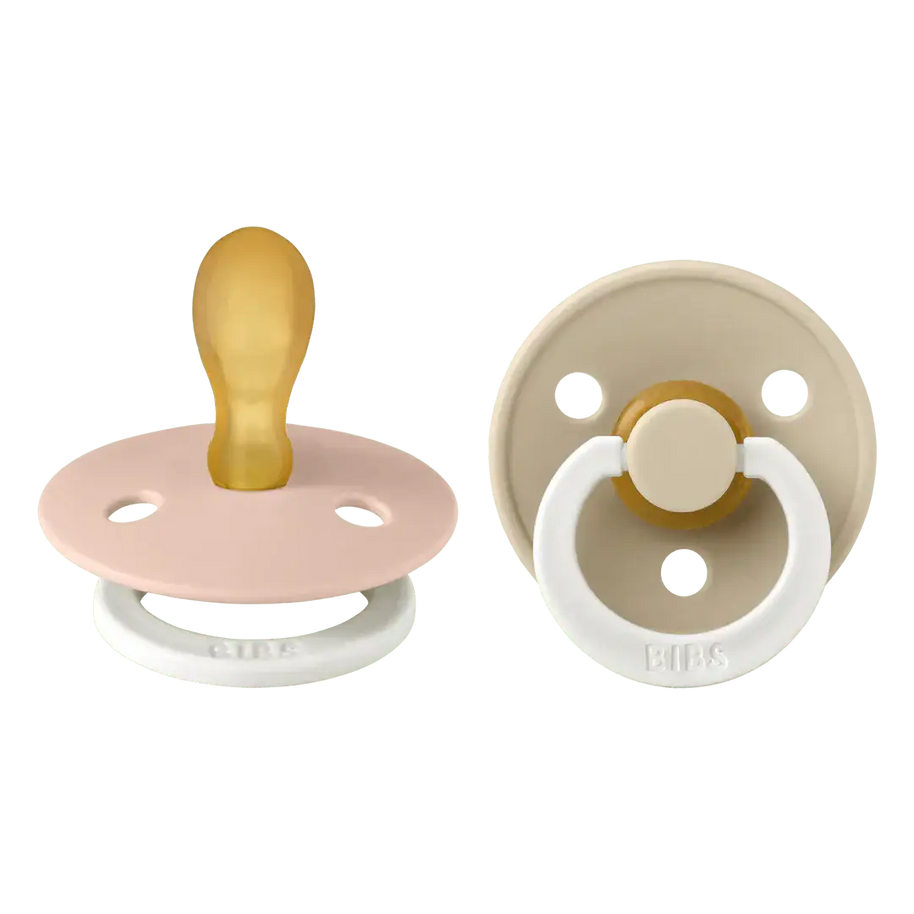 Set de 2 Chupetes Bibs GLOW - Rubor/Vainilla