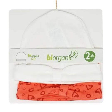 pack 2 Bonnet bébé biorganic - Biorganic - pour bébé Maroc -www.babyboss.ma
