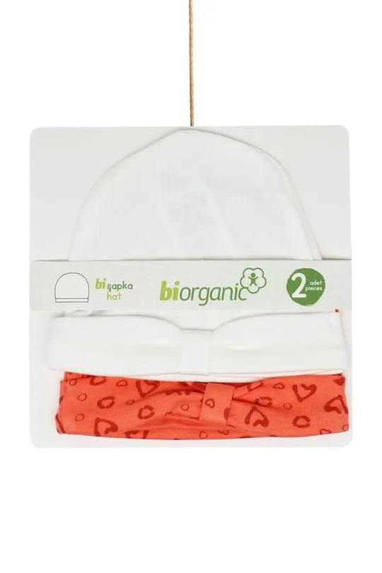 pack 2 Bonnet bébé biorganic - Babyboss.ma - Biorganic - pour bébé maroc