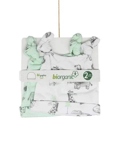 Pack 2 bonnet biorganic - Biorganic - pour bébé Maroc -www.babyboss.ma