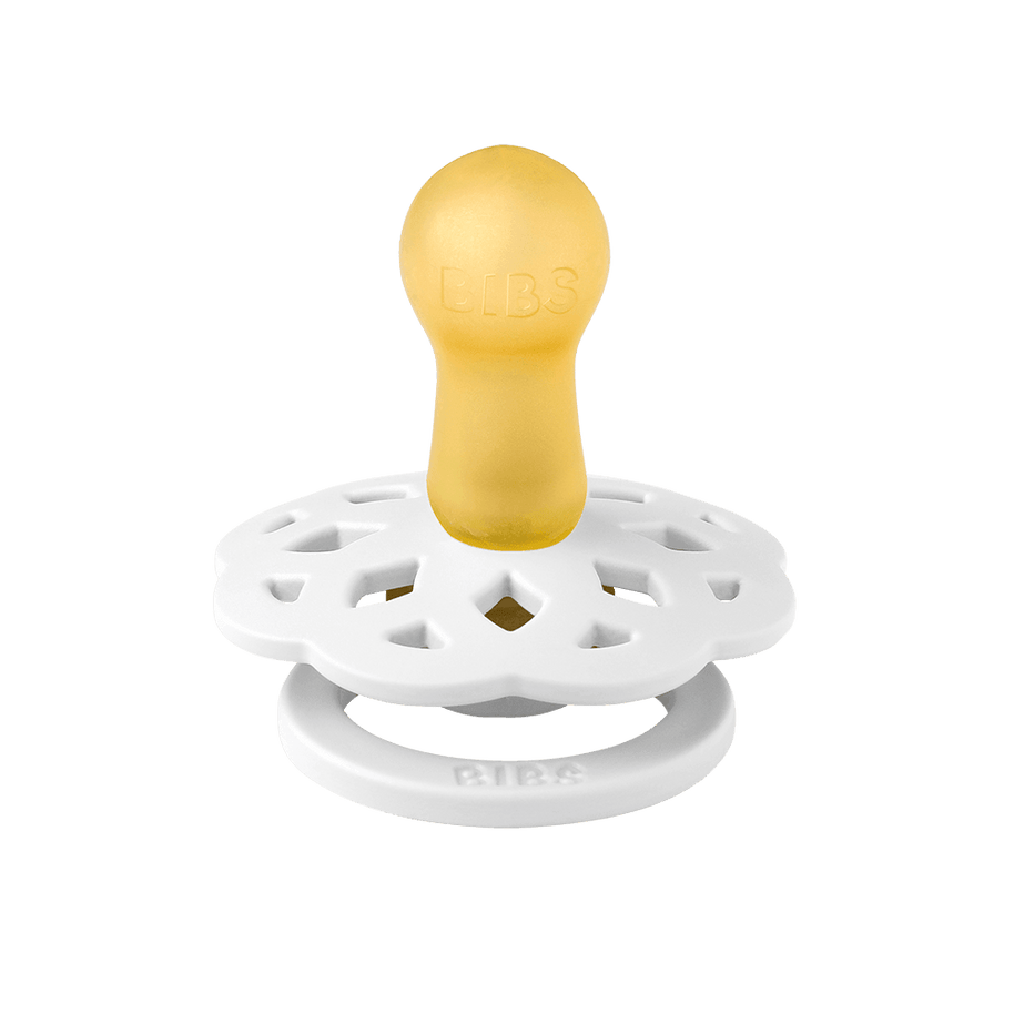 bibs-boheme-pacifier-white-round - Babyboss.ma -bebe-maroc