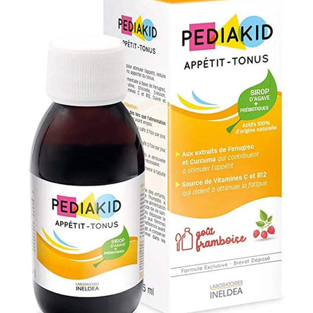 PEDIAKID Appétit-Tonus goût framboise 125ml - PEDIAKID - Vitamines pour bébé Maroc -www.babyboss.ma