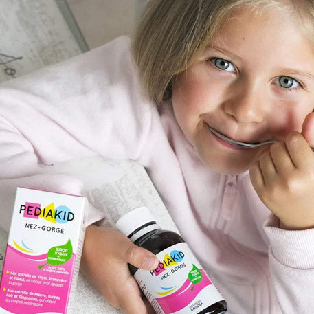 PEDIAKID Nez-Gorge goût citron miel 125ml - PEDIAKID - Vitamines pour bébé Maroc -www.babyboss.ma