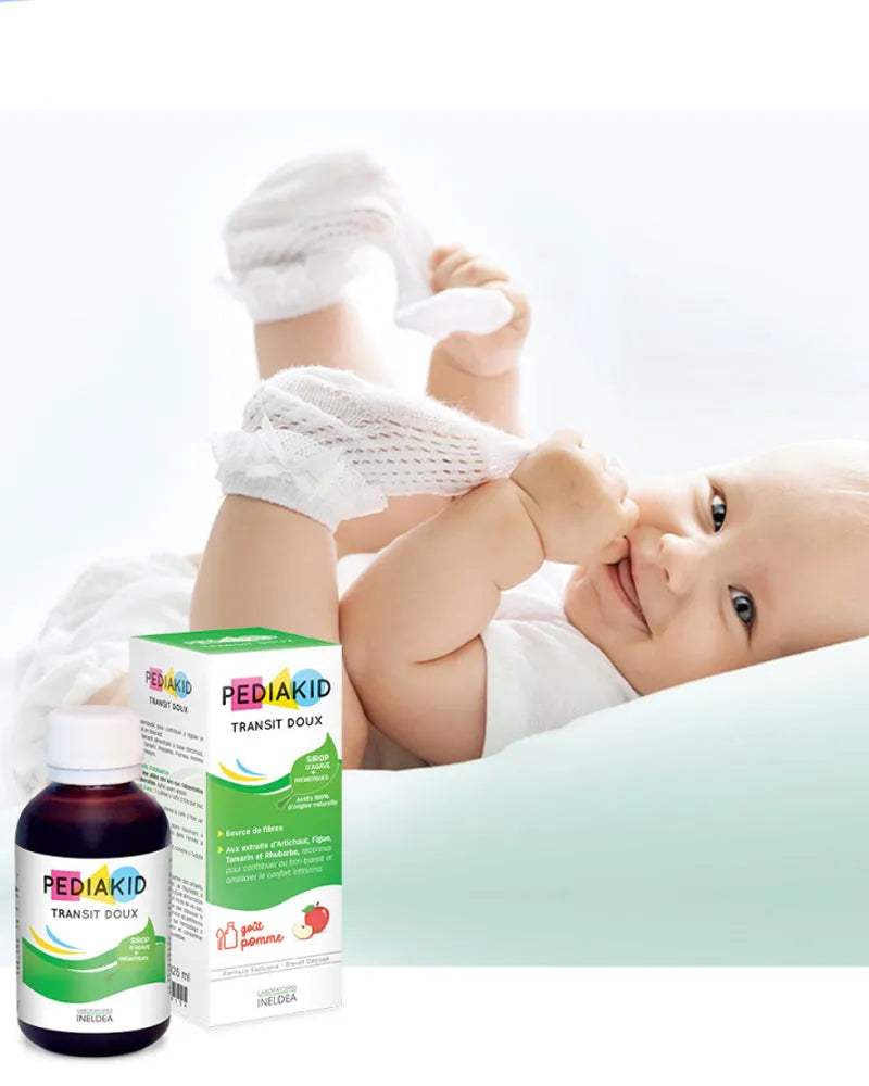 PEDIAKID Transit doux goût pomme 125ml - PEDIAKID - Vitamines pour bébé Maroc -www.babyboss.ma