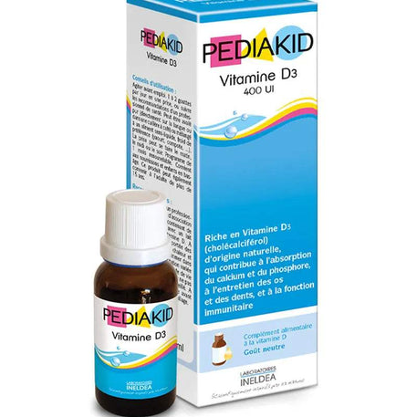 PEDIAKID Vitamine D3 - 20ml - PEDIAKID - Vitamines pour bébé Maroc -www.babyboss.ma