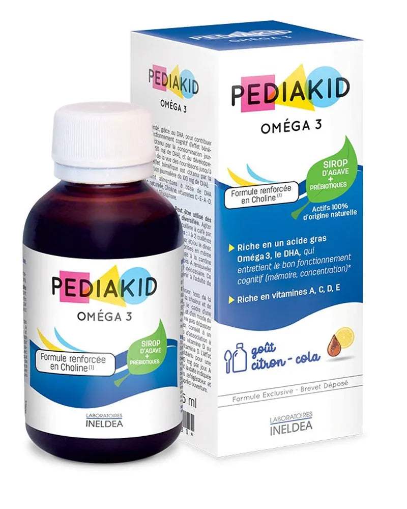 PEDIAKID Oméga 3 goût citron-cola 125ml