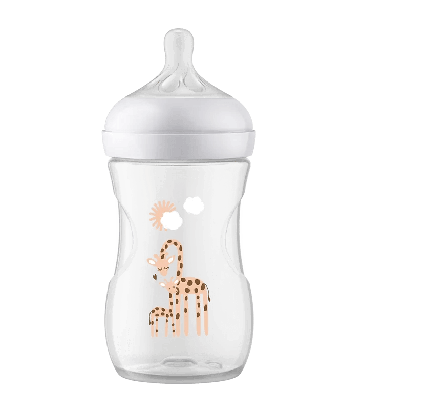 Philips Avent Biberon à Réponse Naturelle de 260 ml, Sans BPA – Motif Girafe - Philips Avent - pour bébé Maroc -www.babyboss.ma