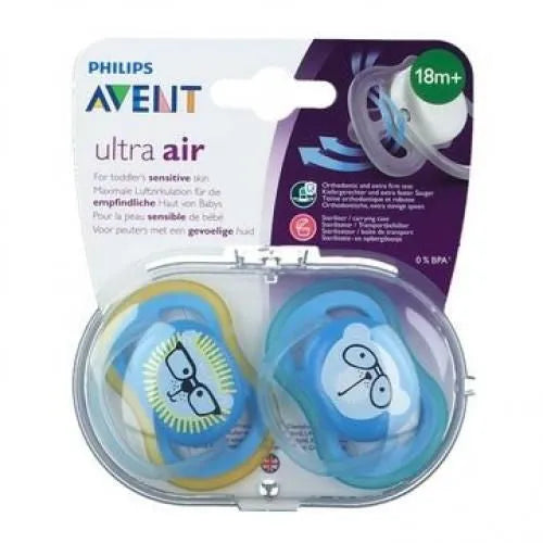 Philips Avent Ultra Air Sucette 18M+ X2 - Babyboss.ma - pour bébé maroc