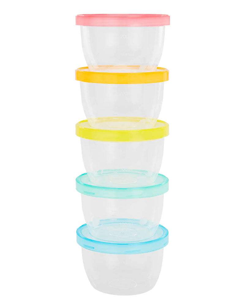 Pots de conservation maxi portions Badabulle 5x250ml