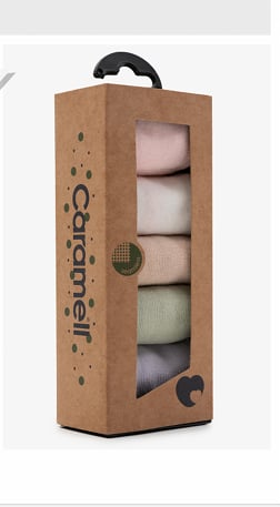جوارب أطفال 5 أزواج - Caramell