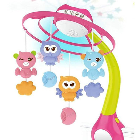 Kids Melody Mobile Musical avec Projecteur - Rose - Kids Melody - Veilleuses pour bébé Maroc -www.babyboss.ma