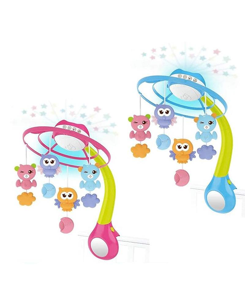 Kids Melody Mobile Musical avec Projecteur - Rose - Kids Melody - Veilleuses pour bébé Maroc -www.babyboss.ma