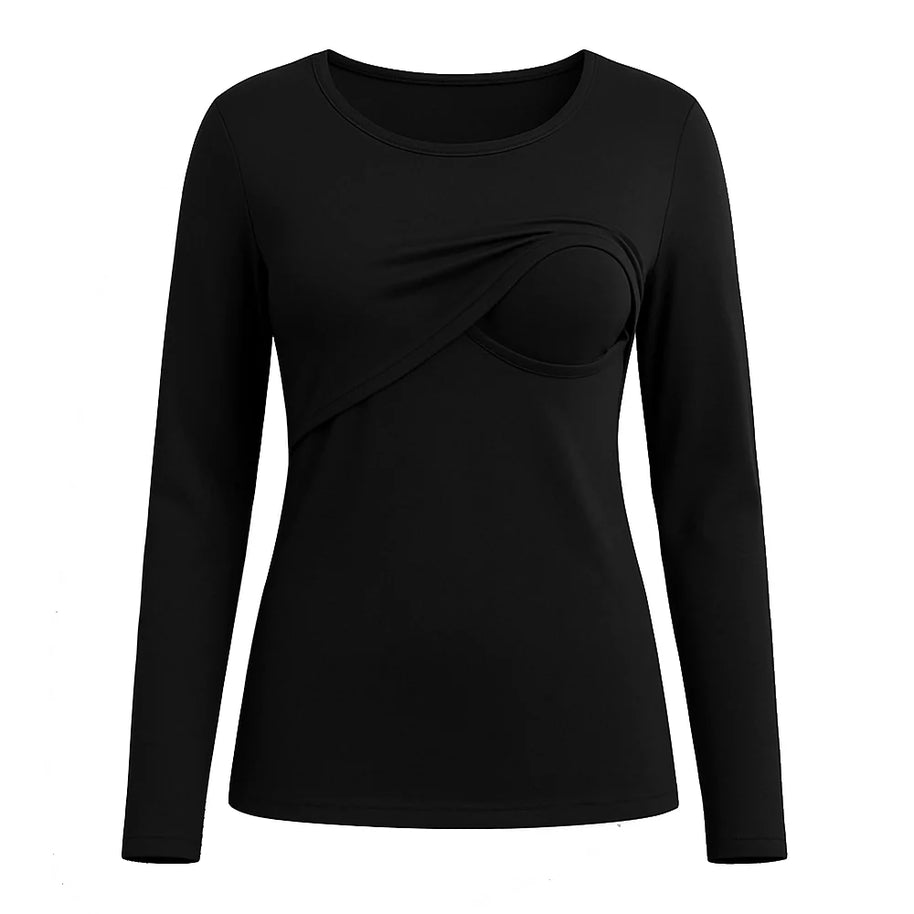 Women's Long-Sleeve Nursing Sweater