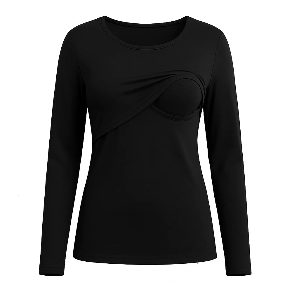 Women's Long-Sleeve Nursing Sweater