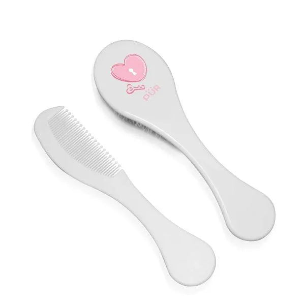 PUR BROSSE ET PEIGNE rose - Babyboss.ma - Pur - pour bébé maroc