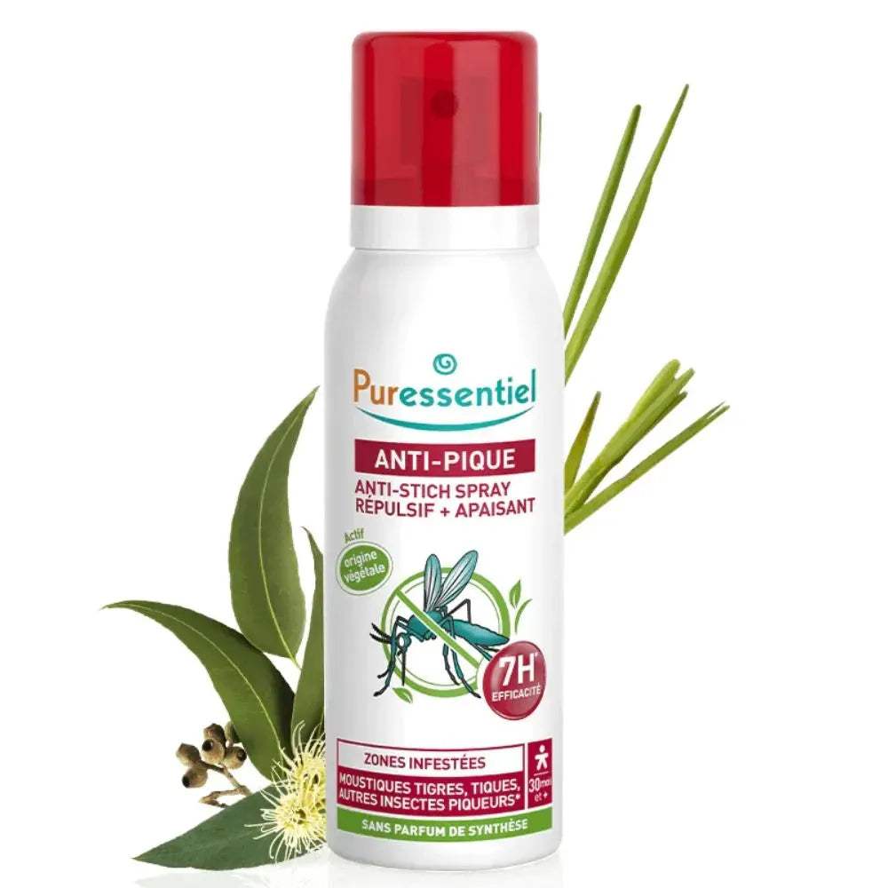 Puressentiel Anti-Pique Spray Répulsif & Apaisant 7h Zones Infestées – 60ml 6Mois+
