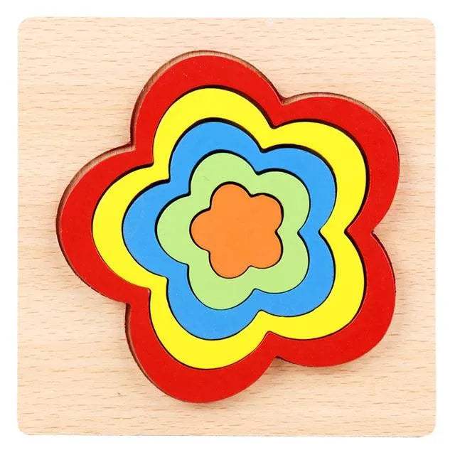 Puzzle en bois - babyboss toys - pour bébé Maroc -www.babyboss.ma