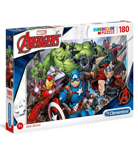 PUZZLE SUPERCOLOR 180 PIÈCES – MARVEL AVENGERS – CLEMENTONI - Babyboss.ma - Clementoni - pour bébé maroc