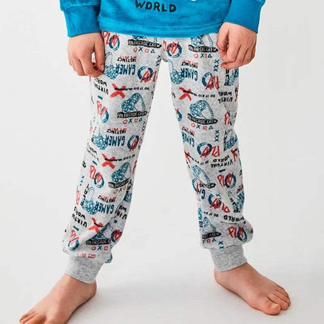 pyjama garçon velour - tobogan - pour bébé Maroc -www.babyboss.ma