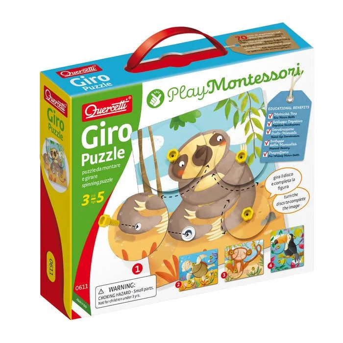 Quercetti Puzzle Giro Montessori 3-5ans - Quercetti - pour bébé maroc