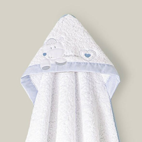 Interbaby cap de bain 100×100 et bavoir