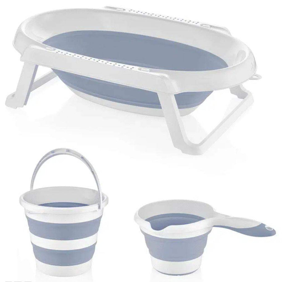 Set Baignoire pliable + Seau + Verseur - bain - Hygiène et Soin pour bébé Maroc -www.babyboss.ma